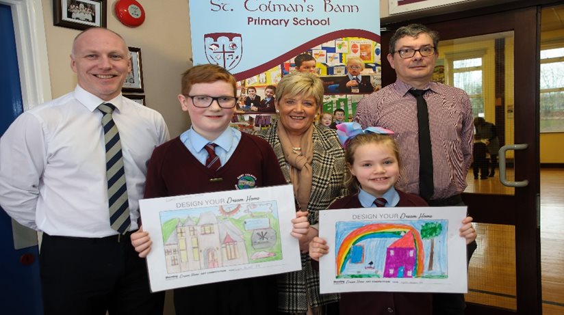 St Colman’s Bann Primary School pupils won a Kindle Fire each. 