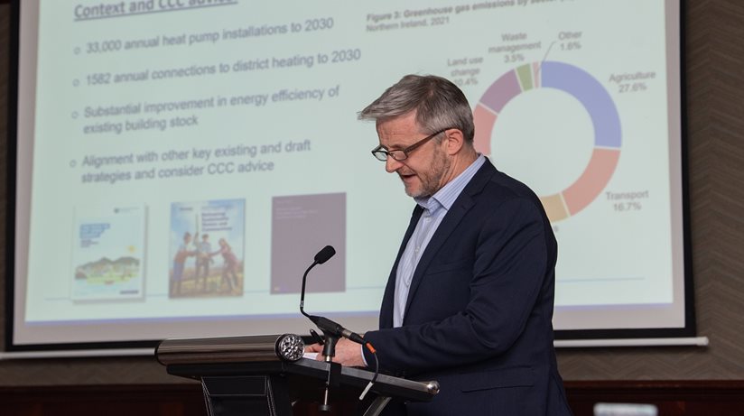 Angus Kerr, Department for Communities Climate Change Director, discusses climate change in the residential sector and the roadmap for decarbonisation.