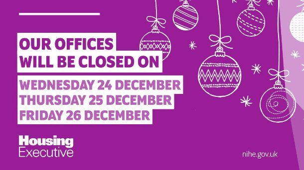 Our offices will be closed on Wednesday 24, Thursday 25 and Friday 26 December.