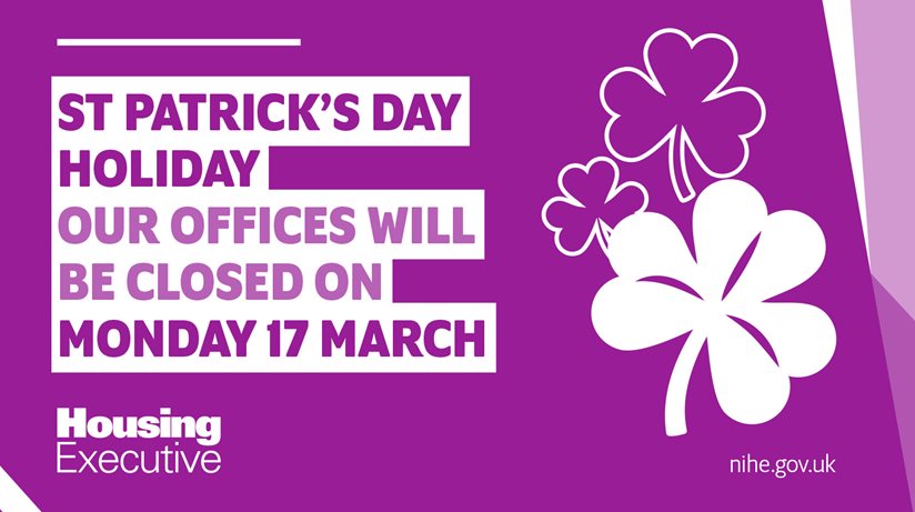 Our offices will be closed on Monday 17 March 2024 for St. Patrick's Day.