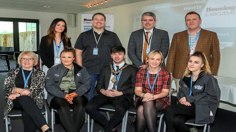 Causeway Homelessness Group networking to raise awareness on homeless issues as part of Homelessness Awareness Week 2019