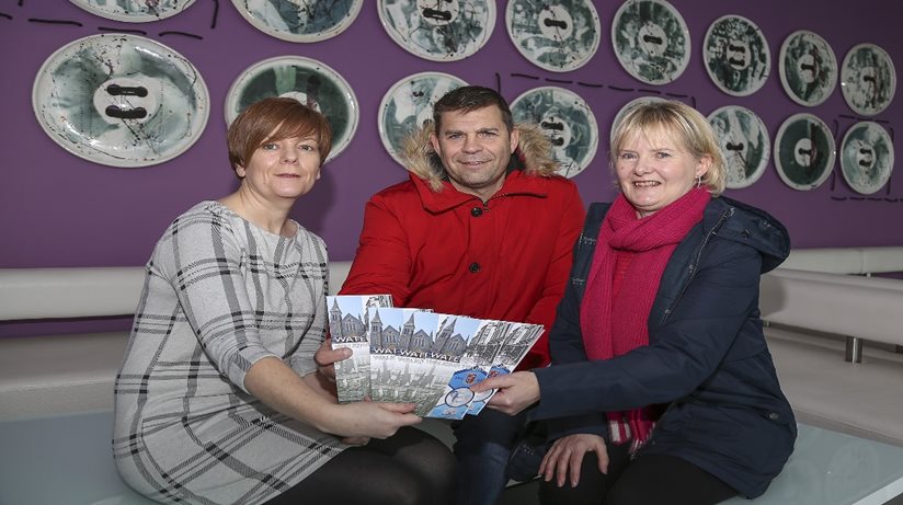 Launching the tour at the Waterside Theatre were (L-R) Alison Wallace, Waterside Neighbourhood Partnership Manager, Nigel Hagon, Tour Development Officer and Norma Buchanan, Housing Executive local manager, Waterside office.
