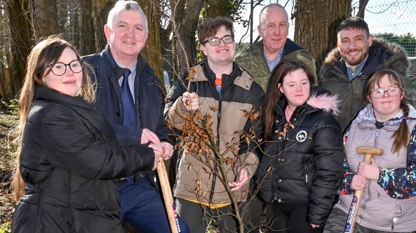 The new shrubs are an addition to an existing wooded area popular with local people.