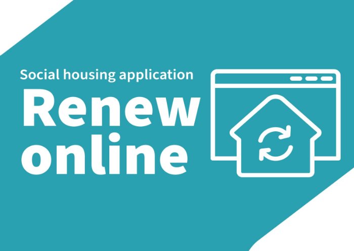 Renew your housing application online