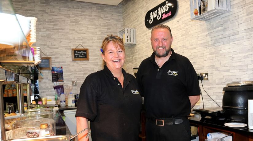 Karen and Andre Johnston, proprietors of Yaya’s Shack café in the Gasyard Centre, Derry~Londonderry.