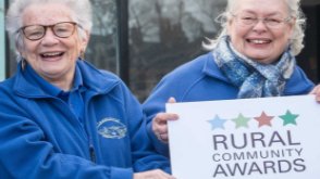 Launching the Housing Executive’s recent Rural Community Awards competition is, from left, Patricia McConnell, last year’s Rural Community Champion and Chairperson of Carnlough Community Association and Mary Watson, Secretary of Carnlough Community Association and Patricia’s awards nominator.