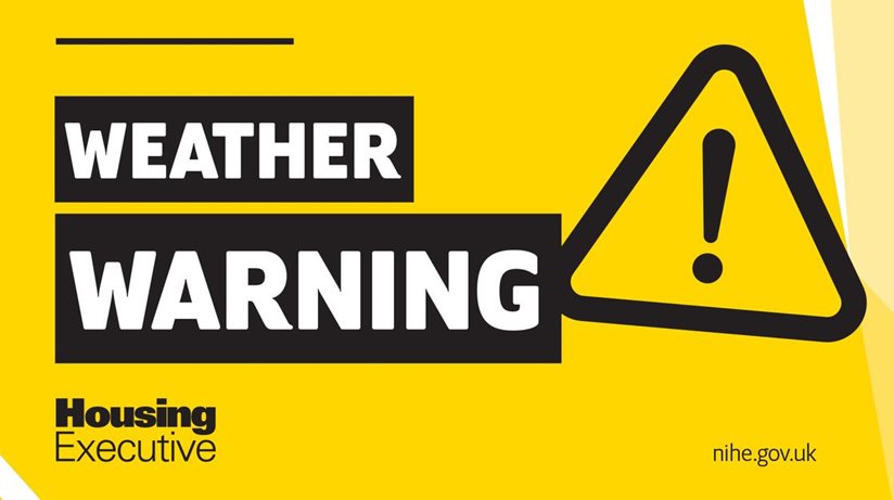 A weather warning is in place for strong winds.
