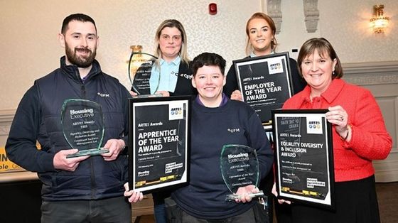 Some of our recent apprentices who were recognised for their achievements as a result of apprenticeship placements.