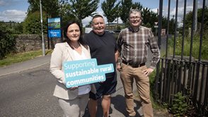Social living put to the test: Working hard to conduct research into local demand for social and affordable homes in Clady, County Tyrone are, from left, Michelle Farrell, Housing Executive Patch Manager, Barry Lafferty, Community Activist and Eoin McKinney, Housing Executive Rural Officer.