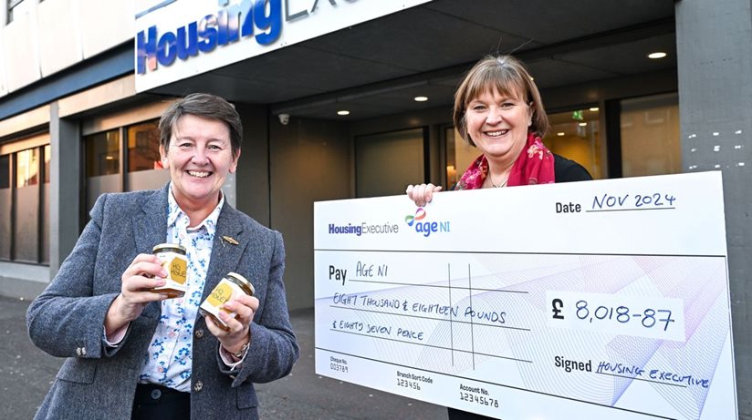 (LR) Age NI Chief Executive Linda Robinson with Housing Executive Chair Nicole Lappin
