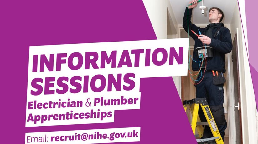 We are holding information sessions for Electrician and plumber apprenticeships.