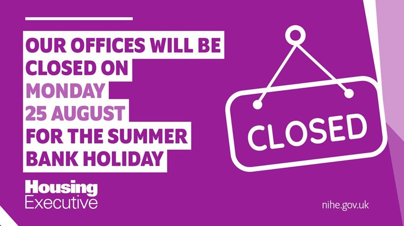 Our offices will be closed on Monday 25 August 2025 for the summer bank holiday.