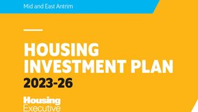 Extract from the cover page of the Mid and East Antrim Housing Investment Plan 2023-26