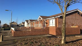 Two rebuilt bungalows