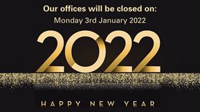 New Year 2022: Housing Executive offices closed on Monday 3rd January