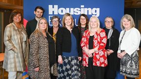 Chief Executive Grainia Long with attendees at the Housing Executive Community Conference 2023.