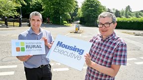 Eoin McKinney and Gareth Morgan, from the Housing Executive, pictured in Spa in Co. Down.