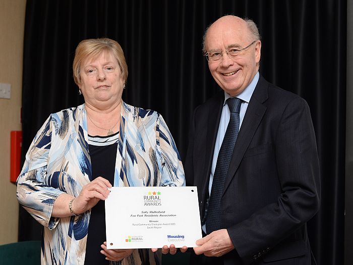 Sally receives the award