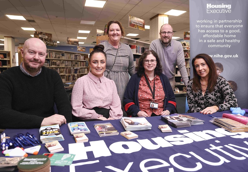 Advice clinic in Omagh library