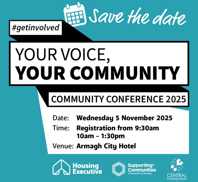 Save the date: Community Conference 2025. Your voice, your community.
